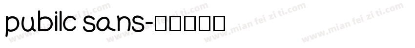 pubilc sans字体转换